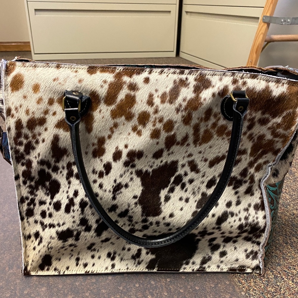 Tote style Cowhide bag